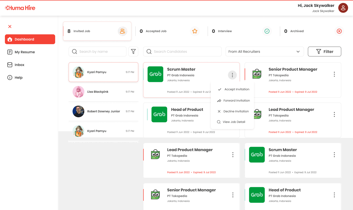 Huma Hire screenshot 3